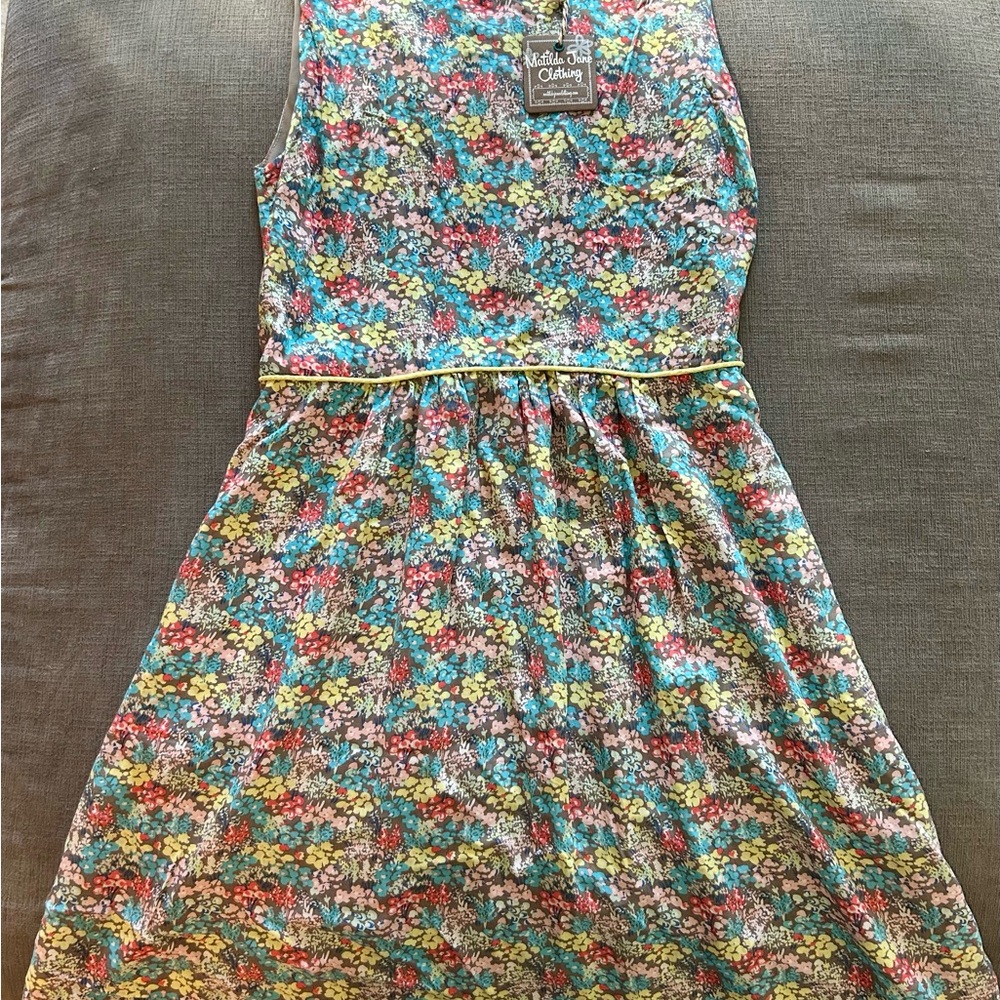 Matilda Jane Blue Pink Halter Sundress